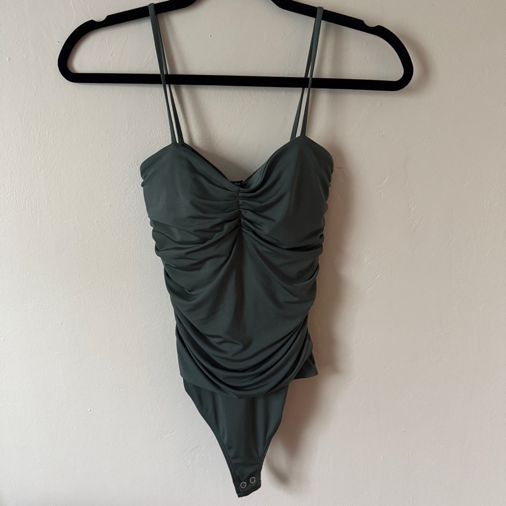 Express Green Chemise Soft Draped Fabric